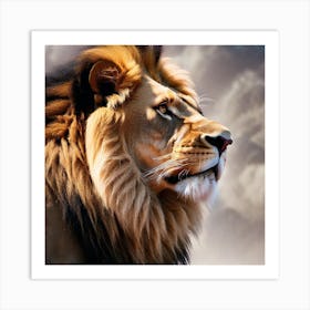 Lion In The Sky 5 Art Print