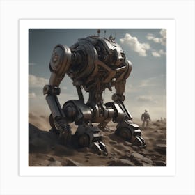 Robots In The Desert 17 Art Print