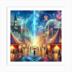 Night At The Circus Art Print