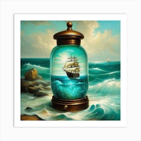 Ship In A Bottle 6 Art Print