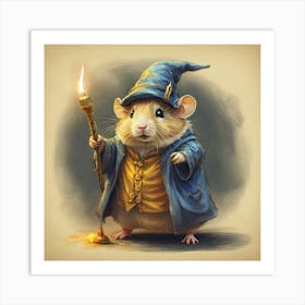 Wizard Mouse Art Print