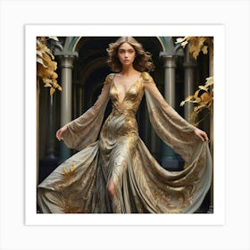 Golden Gown Art Print