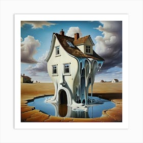 House In The Desert Art Print