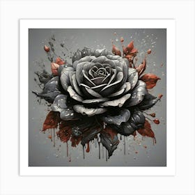 Black Rose 7 Art Print