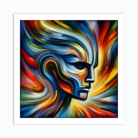 Abstract portrait 2 Art Print