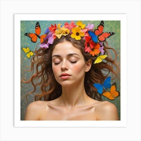 Whimsical Serenity A Portrait Of Nature And Grace (15) Art Print