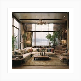 Rustic Living Room Art Print