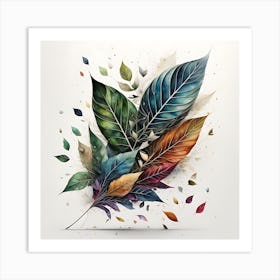 Leafy Elegance 1 Art Print