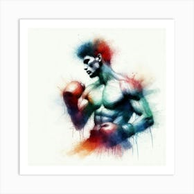 Boxer Painting Art Print