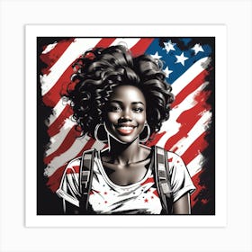 American Girl 5 Art Print