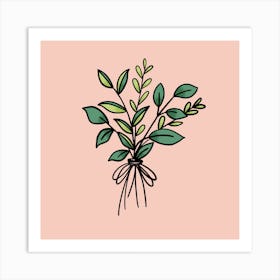 Bouquet of Leaves Art Print