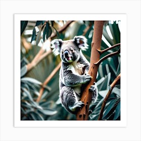 Koala In Tree Art Print