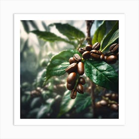 Coffee Beans On The Tree 10 Art Print