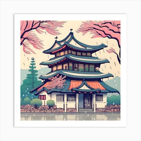 Japanese Pagoda 2 Art Print