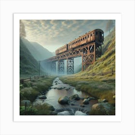 Train Crossing Art Print