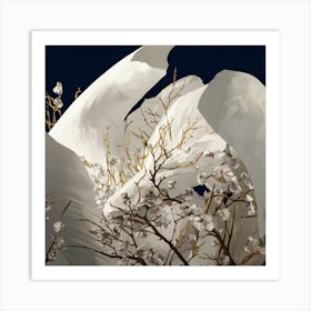 White Magnolia Art Print