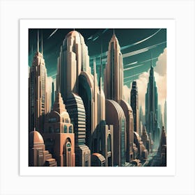 Futuristic City 31 Art Print