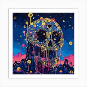 Skull Of The Night Art Print