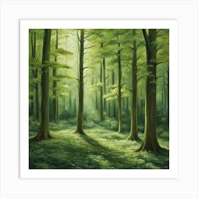 Forest Painting Art Print