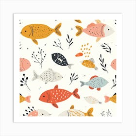 Fish Pattern Art Print