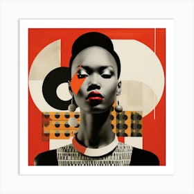 Bauhaus Kenyan Woman 02 Art Print