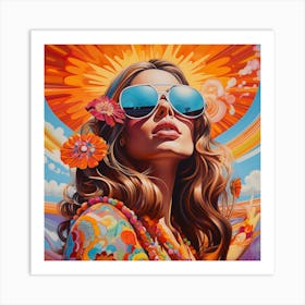 'Sunshine Girl' 2 Art Print