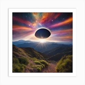 Alien Spaceship Art Print