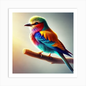 Colorful Bird 5 Art Print