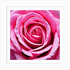 Pink Rose Art Print