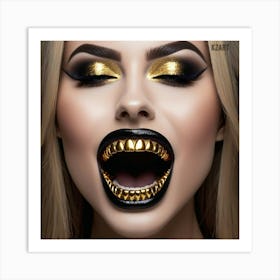 Gold Teeth Art Print