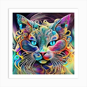 Magical Cat 13 Art Print