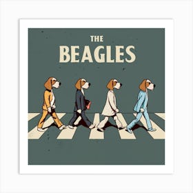 The Beagles inspired by The Beatles Art Print