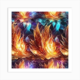 Flames Of Fire Art Print