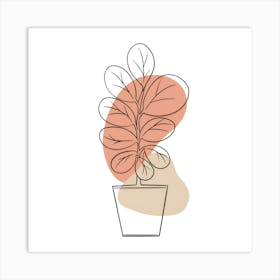 Plant In A Pot 2 Art Print