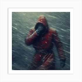 Harsh Travels (blizzard, gloomy, lonely, lost) Art Print