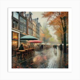 Amsterdam Street Scene 2 Art Print