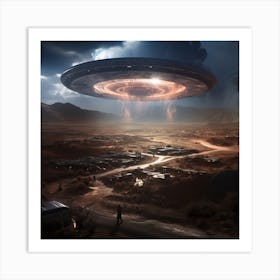 Alien Spaceship 3 Art Print