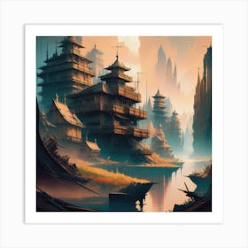 Urban Skylines Art Print