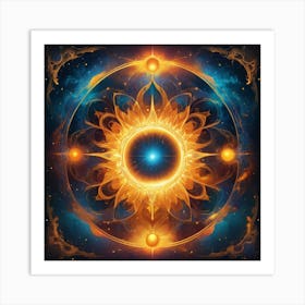 Golden Sun Art Print