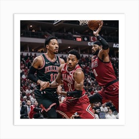 Derrick Rose AI Art Print