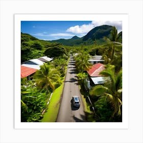 Plant Community Vegetation Window Car Holiday Maker Drone District Tour Tourism Rural Walk (2) Art Print