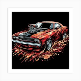 Dodge Challenger Art Print