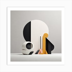 Abstract Sculptures Art Print