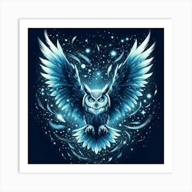 Owl In The Sky 1 Art Print