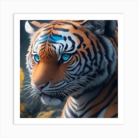 Baby Tiger With Cute Eyes Art Print