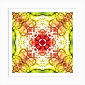 Abstraction Watercolor Flower Art Print