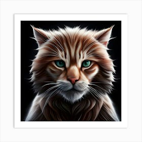 Portrait Of A Cat 8 Art Print