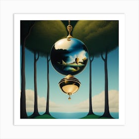 'The Golden Sphere' Art Print