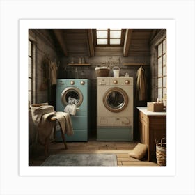 Default Default Vintage And Retro Laundry Aestethic 1 (2) Art Print