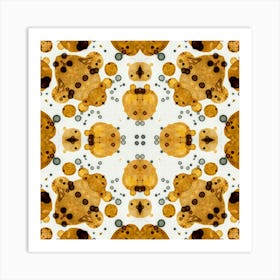 Yellow Spots A Pattern Art Print